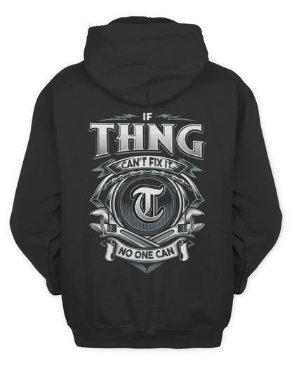 THNG AP81-K4-626 - Personalized Ahmed Quote Apparel “If Ahmed Can't Fix It, No One Can” - Unisex Hoodie - Black