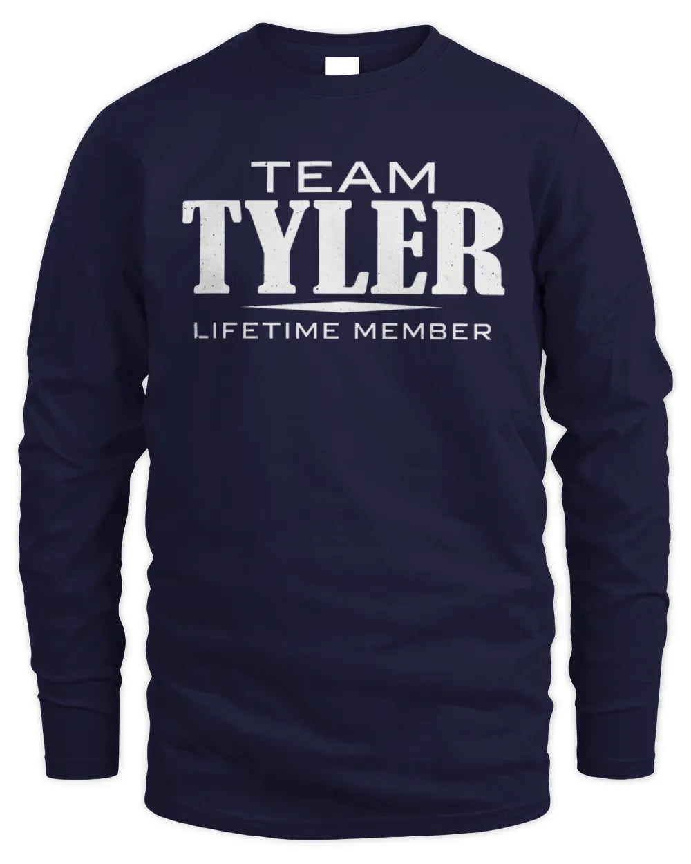 TYLER BL62-K4-128 - Personalized “Team NAME Lifetime Member” - Men's Long Sleeved T-Shirt - Navy