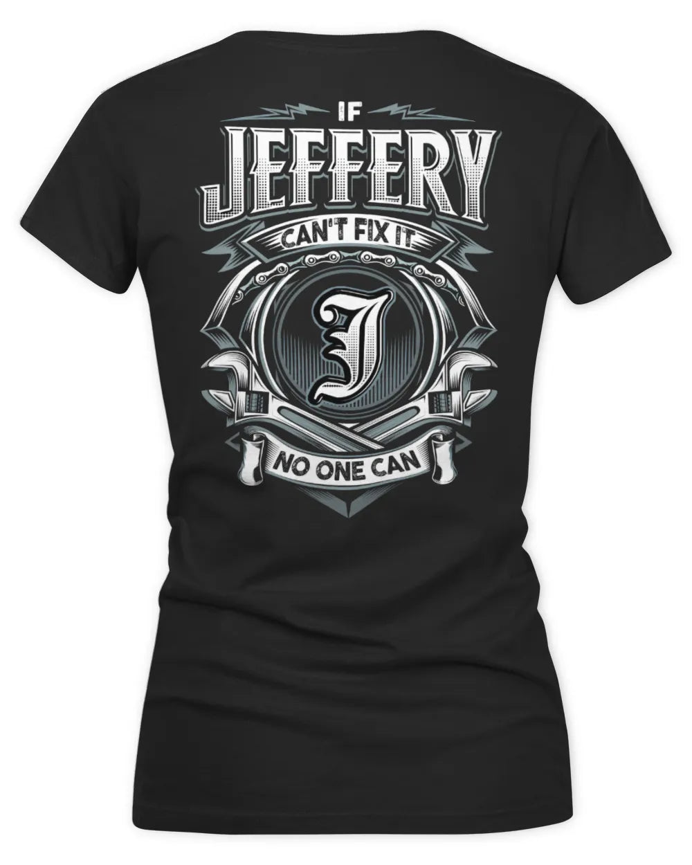 JEFFERY AP81-K4-626 - Personalized Ahmed Quote Apparel “If Ahmed Can't Fix It, No One Can” - Women's V-Neck T-Shirt - Black