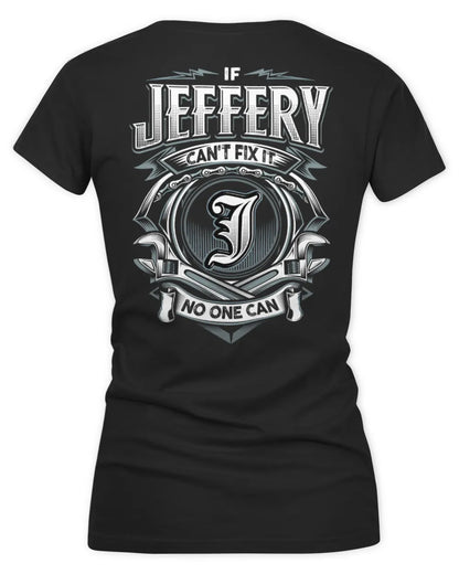 JEFFERY AP81-K4-626 - Personalized Ahmed Quote Apparel “If Ahmed Can't Fix It, No One Can” - Women's V-Neck T-Shirt - Black