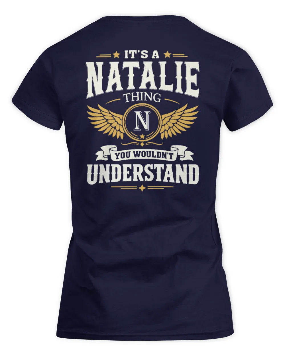 NATALIE KT06-M008 It’s a [NAME] Thing – You Wouldn’t Understand | Personalized Vintage T-Shirt - Women's Standard T-Shirt - Navy