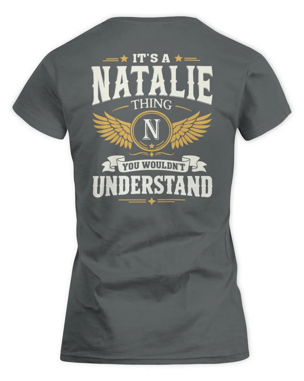 NATALIE KT06-M008 It’s a [NAME] Thing – You Wouldn’t Understand | Personalized Vintage T-Shirt - Women's Standard T-Shirt - Charcoal