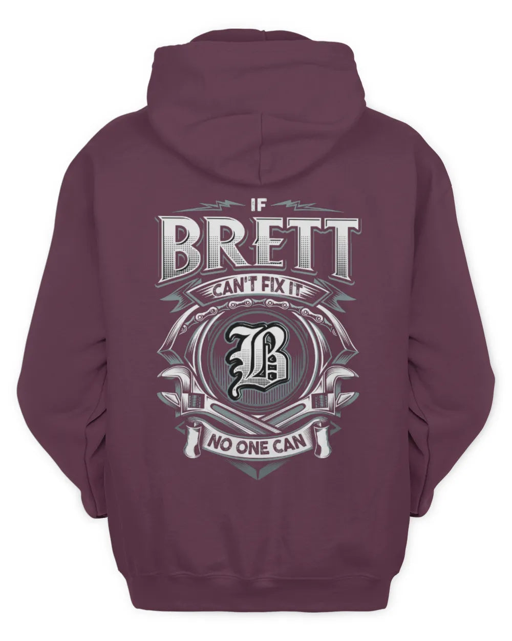 BRETT AP81-K4-626 - Personalized Ahmed Quote Apparel “If Ahmed Can't Fix It, No One Can” - Unisex Hoodie - Maroon
