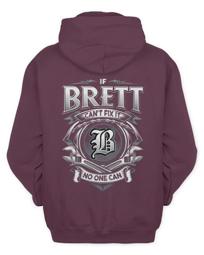 BRETT AP81-K4-626 - Personalized Ahmed Quote Apparel “If Ahmed Can't Fix It, No One Can” - Unisex Hoodie - Maroon