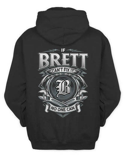 BRETT AP81-K4-626 - Personalized Ahmed Quote Apparel “If Ahmed Can't Fix It, No One Can” - Unisex Hoodie - Black