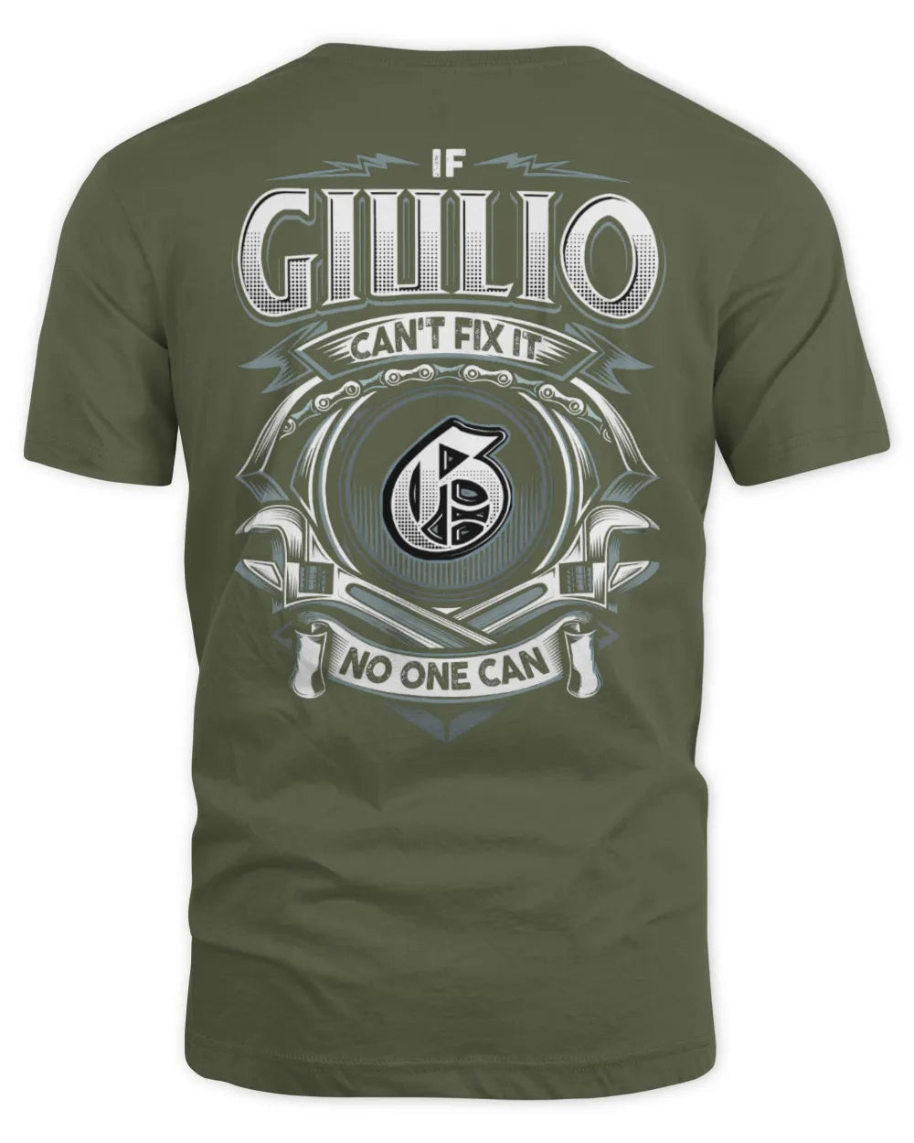 GIULIO AP81-K4-626 - Personalized Ahmed Quote Apparel “If Ahmed Can't Fix It, No One Can” - Unisex Standard T-Shirt - Military Green