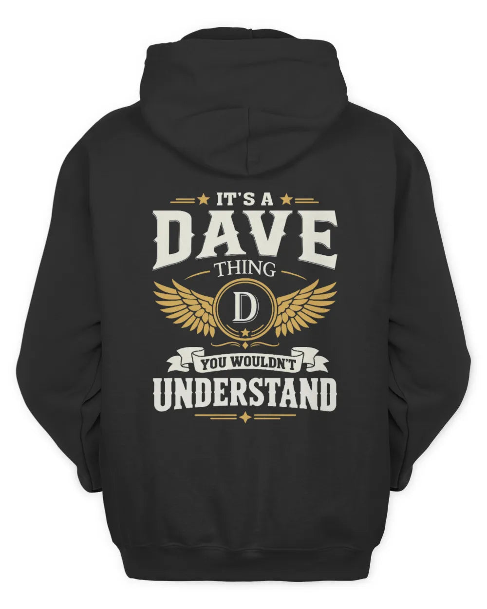 DAVE KT06-M008 It’s a [NAME] Thing – You Wouldn’t Understand | Personalized Vintage T-Shirt - Unisex Hoodie - Black