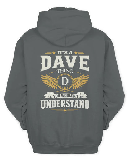 DAVE KT06-M008 It’s a [NAME] Thing – You Wouldn’t Understand | Personalized Vintage T-Shirt - Unisex Hoodie - Charcoal