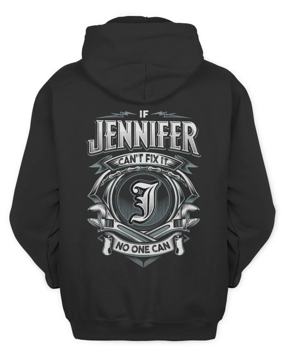 JENNIFER AP81-K4-626 - Personalized Ahmed Quote Apparel “If Ahmed Can't Fix It, No One Can” - Unisex Hoodie - Black