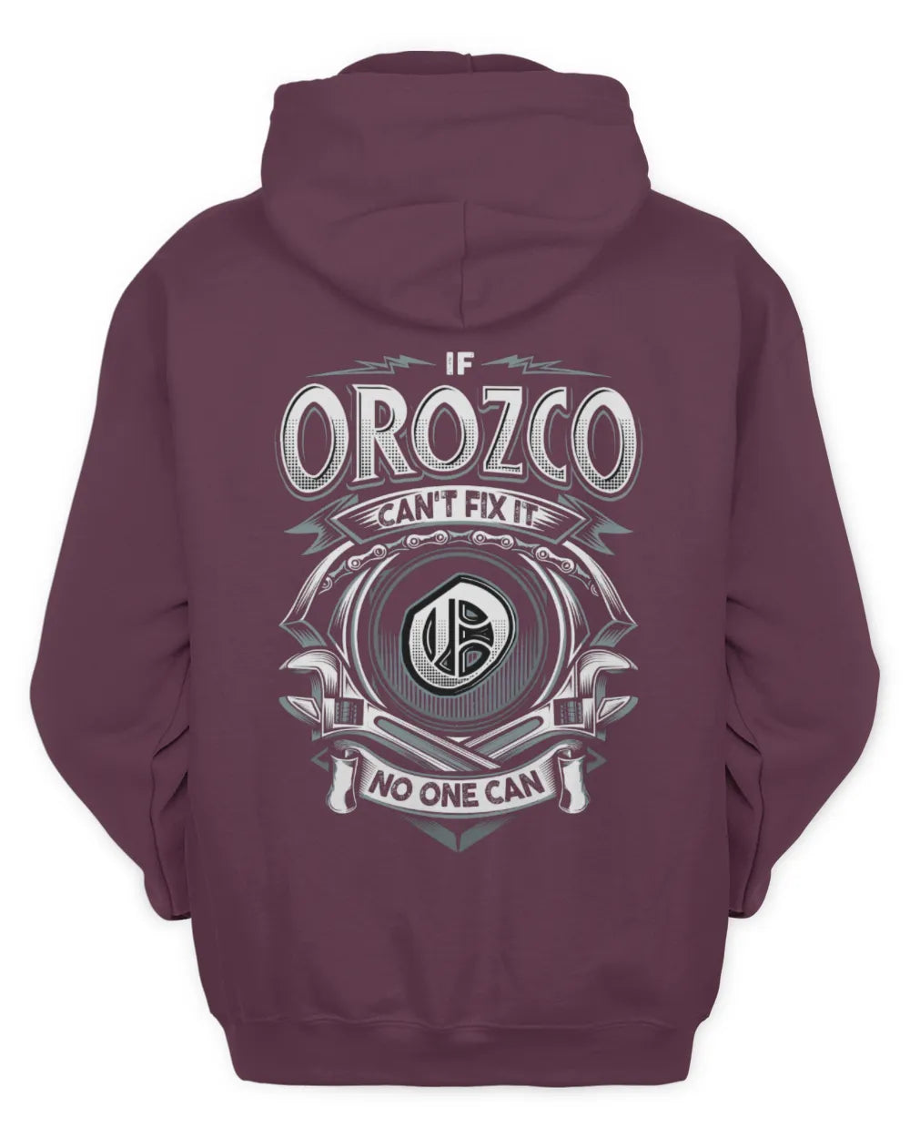 OROZCO AP81-K4-626 - Personalized Ahmed Quote Apparel “If Ahmed Can't Fix It, No One Can” - Unisex Hoodie - Maroon