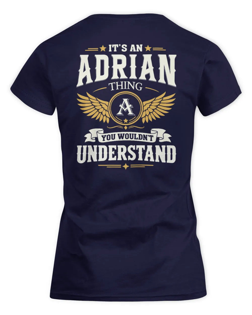 ADRIAN KT06-M008 It’s a [NAME] Thing – You Wouldn’t Understand | Personalized Vintage T-Shirt - Women's Standard T-Shirt - Navy