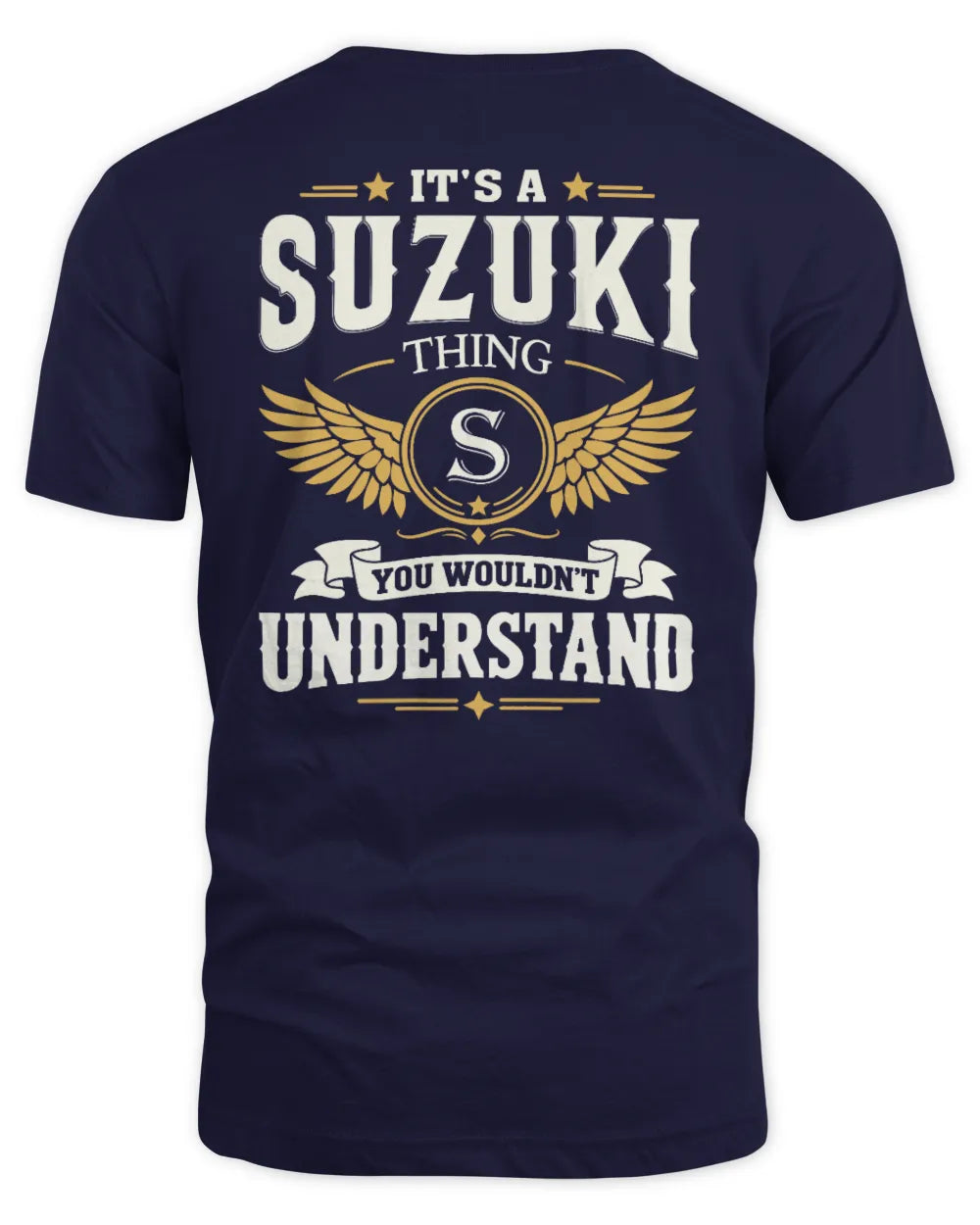 SUZUKI KT06-M008 It’s a [NAME] Thing – You Wouldn’t Understand | Personalized Vintage T-Shirt - Unisex Standard T-Shirt - Navy