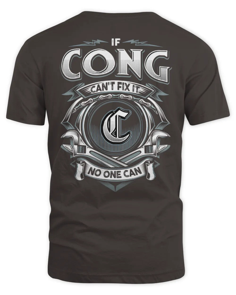 CONG AP81-K4-626 - Personalized Ahmed Quote Apparel “If Ahmed Can't Fix It, No One Can” - Unisex Standard T-Shirt - Dark Chocolate