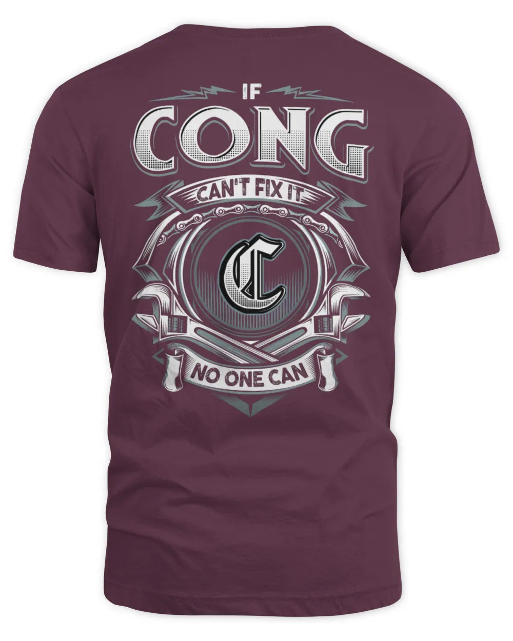 CONG AP81-K4-626 - Personalized Ahmed Quote Apparel “If Ahmed Can't Fix It, No One Can” - Unisex Standard T-Shirt - Maroon