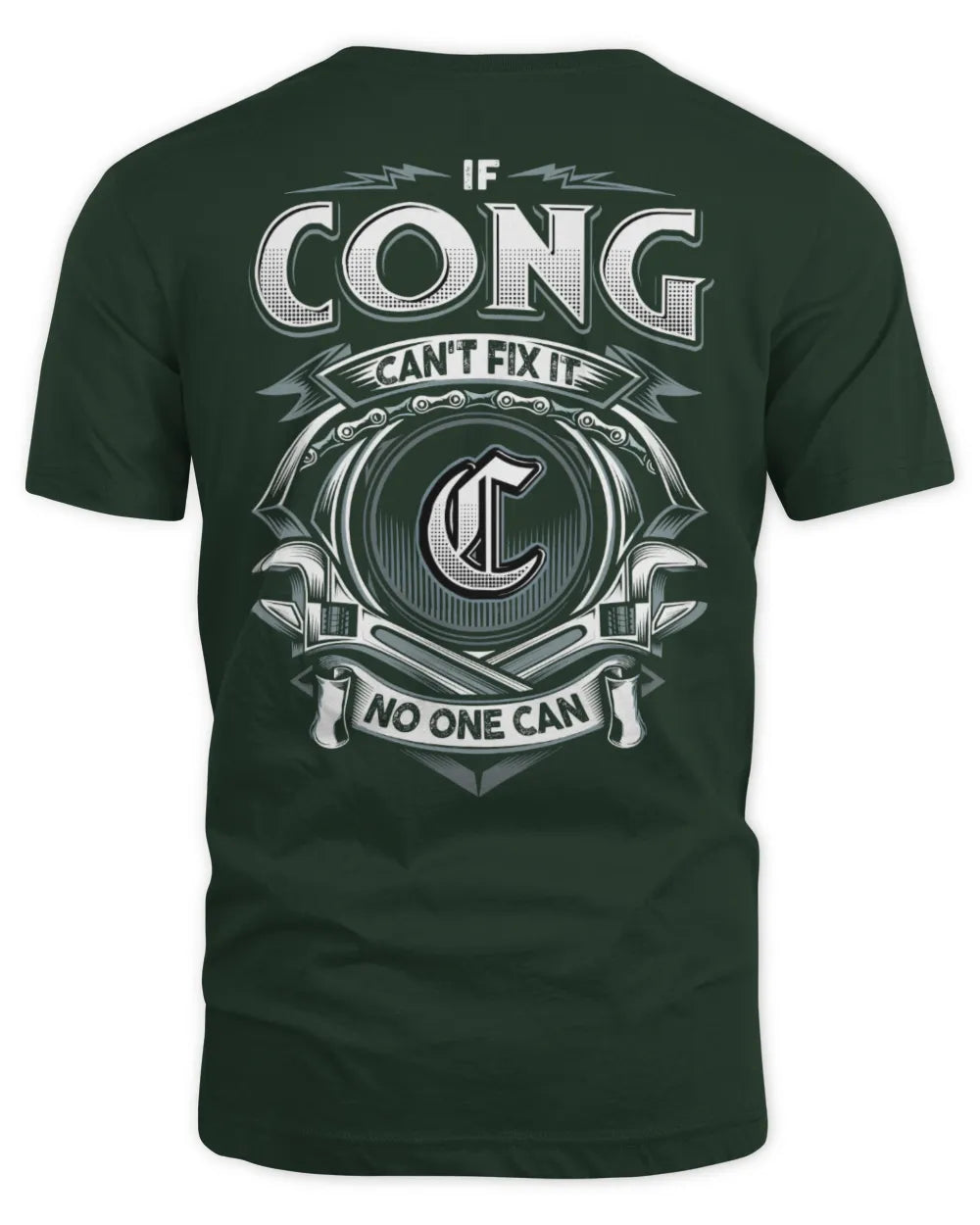 CONG AP81-K4-626 - Personalized Ahmed Quote Apparel “If Ahmed Can't Fix It, No One Can” - Unisex Standard T-Shirt - Forest Green