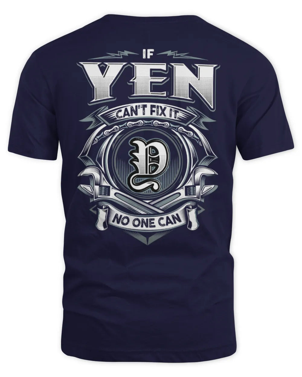 YEN AP81-K4-626 - Personalized Ahmed Quote Apparel “If Ahmed Can't Fix It, No One Can” - Unisex Standard T-Shirt - Navy