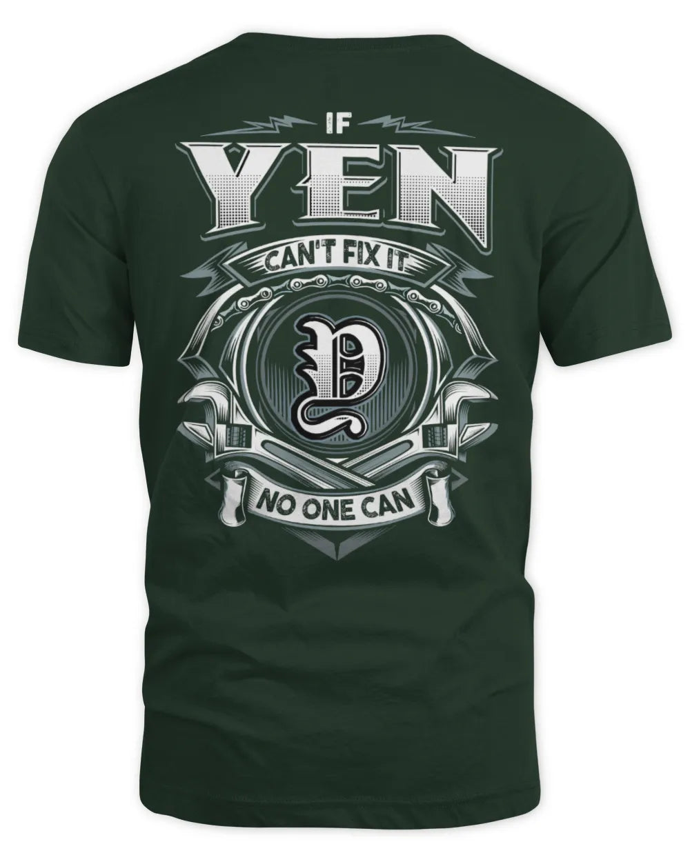 YEN AP81-K4-626 - Personalized Ahmed Quote Apparel “If Ahmed Can't Fix It, No One Can” - Unisex Standard T-Shirt - Forest Green