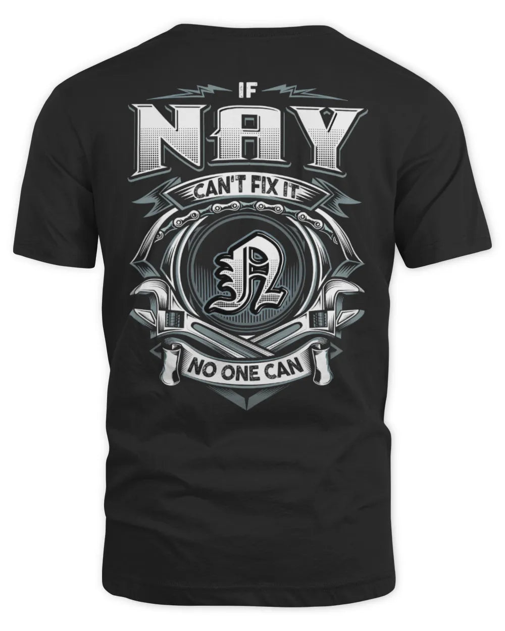 NAY AP81-K4-626 - Personalized Ahmed Quote Apparel “If Ahmed Can't Fix It, No One Can” - Unisex Standard T-Shirt - Black