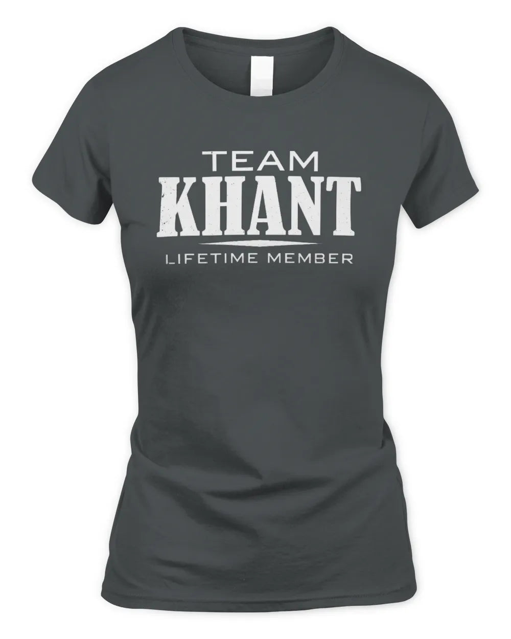 KHANT BL62-K4-128 - Personalized “Team NAME Lifetime Member” - Women's Standard T-Shirt - Charcoal