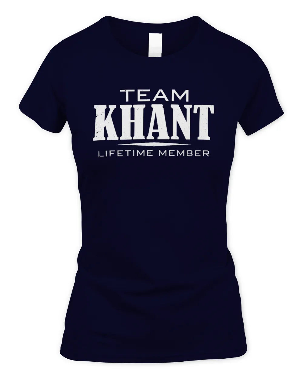 KHANT BL62-K4-128 - Personalized “Team NAME Lifetime Member” - Women's Standard T-Shirt - Navy