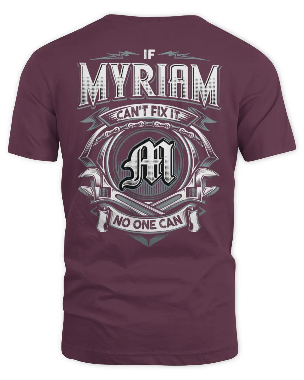 MYRIAM AP81-K4-626 - Personalized Ahmed Quote Apparel “If Ahmed Can't Fix It, No One Can” - Unisex Standard T-Shirt - Maroon