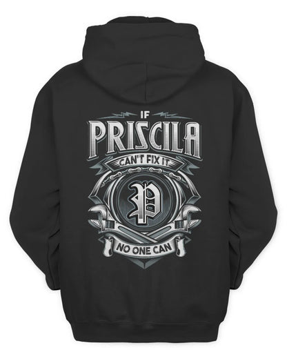 PRISCILA AP81-K4-626 - Personalized Ahmed Quote Apparel “If Ahmed Can't Fix It, No One Can” - Unisex Hoodie - Black