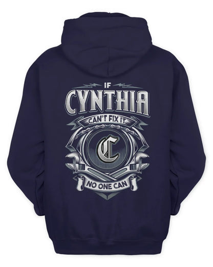 CYNTHIA AP81-K4-626 - Personalized Ahmed Quote Apparel “If Ahmed Can't Fix It, No One Can” - Unisex Hoodie - Navy