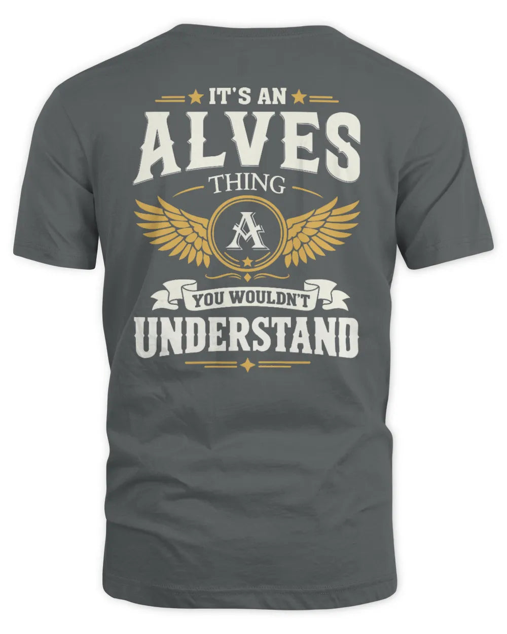 ALVES KT06-M008 It’s a [NAME] Thing – You Wouldn’t Understand | Personalized Vintage T-Shirt - Unisex Standard T-Shirt - Charcoal