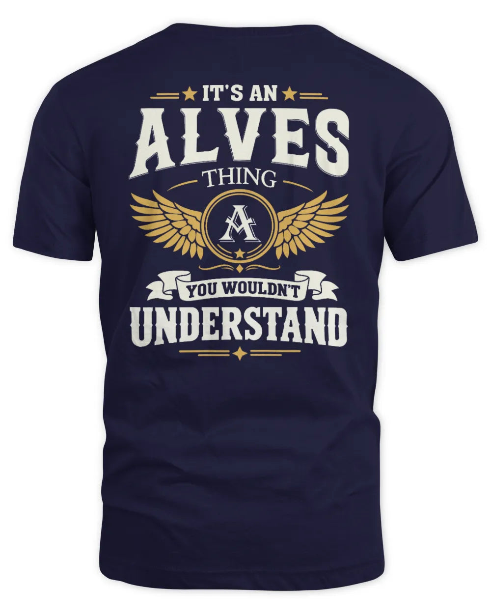 ALVES KT06-M008 It’s a [NAME] Thing – You Wouldn’t Understand | Personalized Vintage T-Shirt - Unisex Standard T-Shirt - Navy