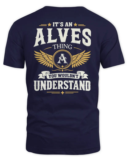 ALVES KT06-M008 It’s a [NAME] Thing – You Wouldn’t Understand | Personalized Vintage T-Shirt - Unisex Standard T-Shirt - Navy