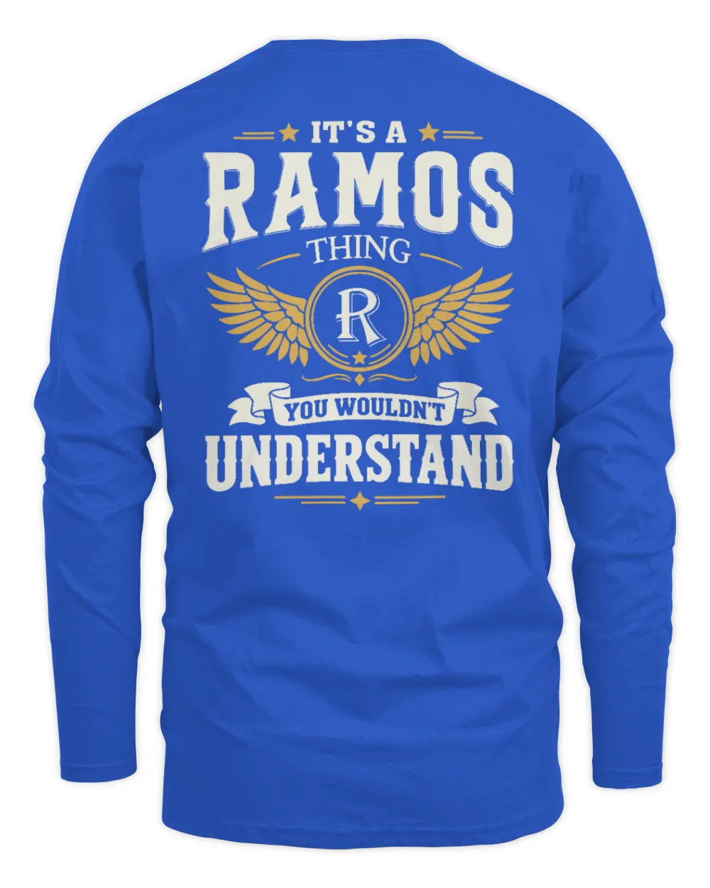 RAMOS KT06-M008 It’s a [NAME] Thing – You Wouldn’t Understand | Personalized Vintage T-Shirt - Men's Long Sleeved T-Shirt - Royal