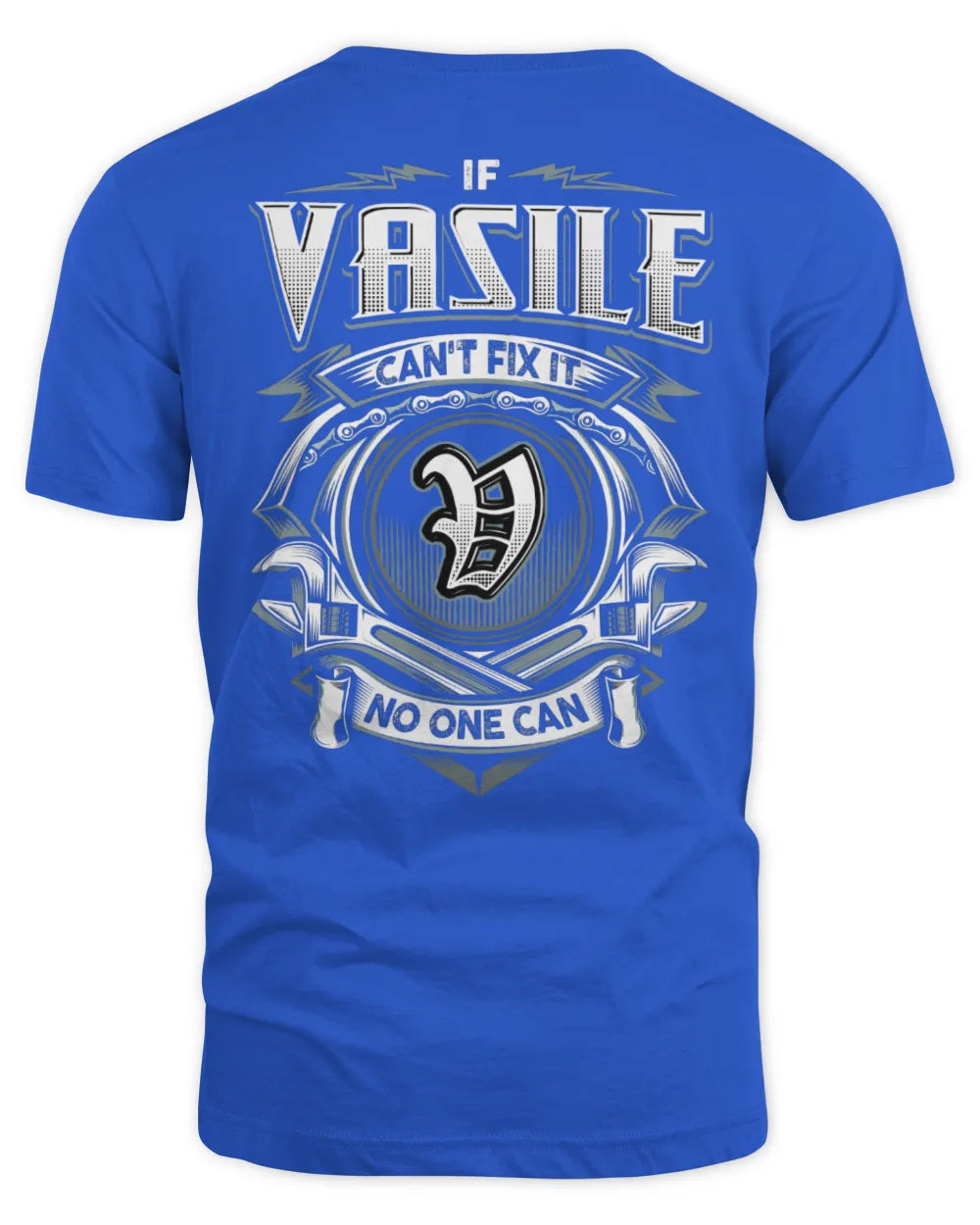 VASILE AP81-K4-626 - Personalized Ahmed Quote Apparel “If Ahmed Can't Fix It, No One Can” - Unisex Standard T-Shirt - Royal