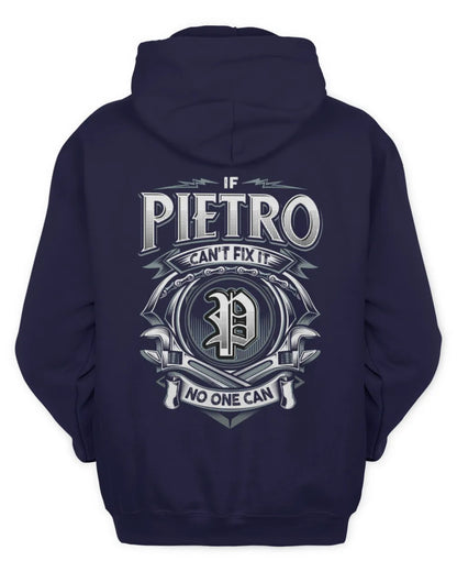 PIETRO AP81-K4-626 - Personalized Ahmed Quote Apparel “If Ahmed Can't Fix It, No One Can” - Unisex Hoodie - Navy
