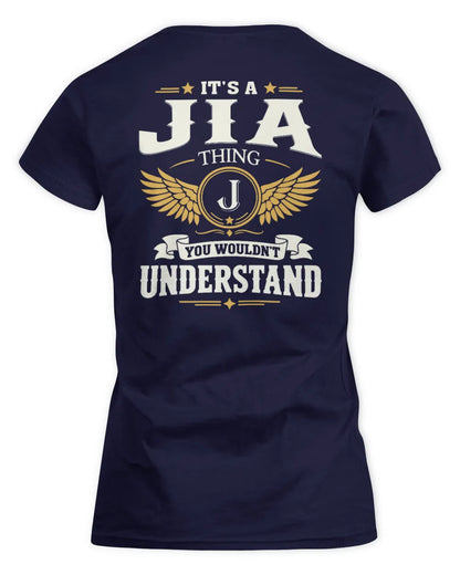 JIA KT06-M008 It’s a [NAME] Thing – You Wouldn’t Understand | Personalized Vintage T-Shirt - Women's Standard T-Shirt - Navy
