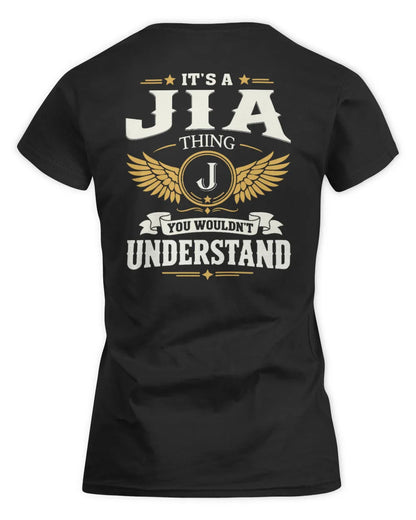 JIA KT06-M008 It’s a [NAME] Thing – You Wouldn’t Understand | Personalized Vintage T-Shirt - Women's Standard T-Shirt - Black