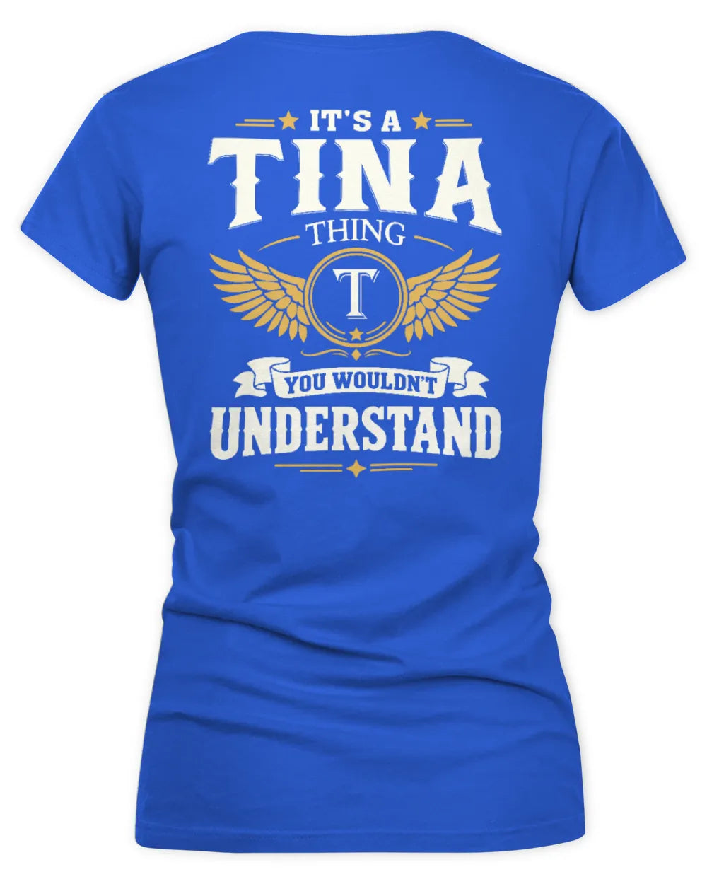 TINA KT06-M008 It’s a [NAME] Thing – You Wouldn’t Understand | Personalized Vintage T-Shirt - Women's V-Neck T-Shirt - Royal