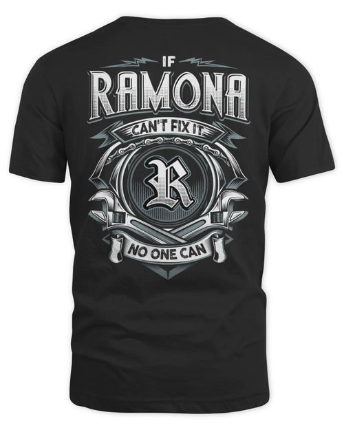 RAMONA AP81-K4-626 - Personalized Ahmed Quote Apparel “If Ahmed Can't Fix It, No One Can” - Unisex Standard T-Shirt - Black