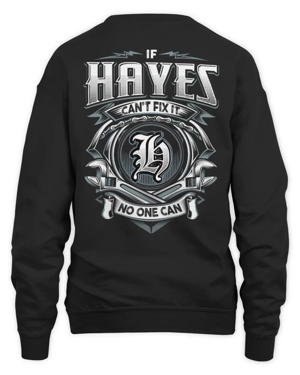 HAYES AP81-K4-626 - Personalized Ahmed Quote Apparel “If Ahmed Can't Fix It, No One Can” - Unisex Sweatshirt - Black