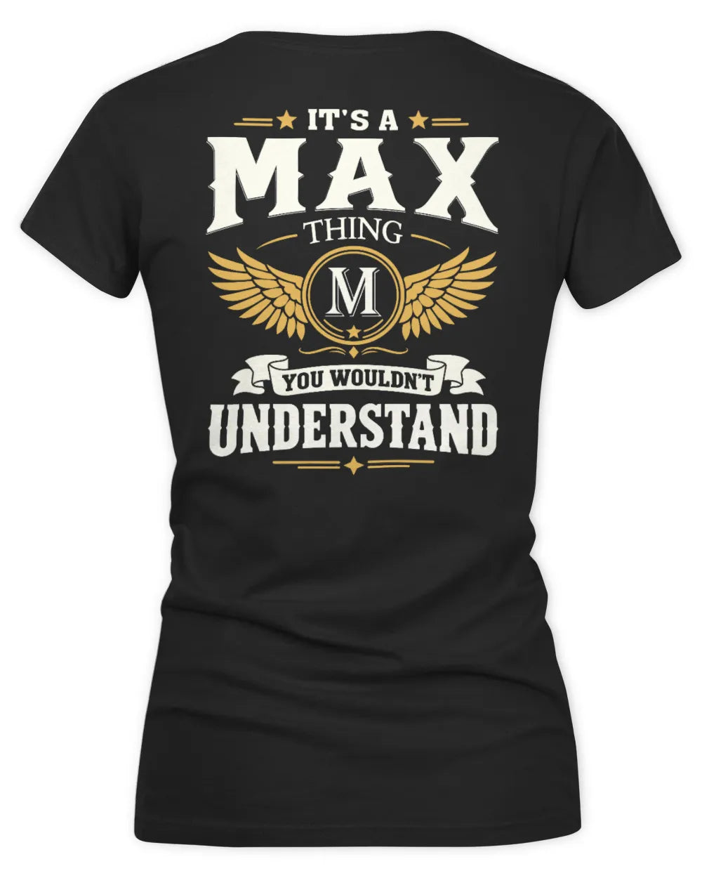 MAX KT06-M008 It’s a [NAME] Thing – You Wouldn’t Understand | Personalized Vintage T-Shirt - Women's V-Neck T-Shirt - Black