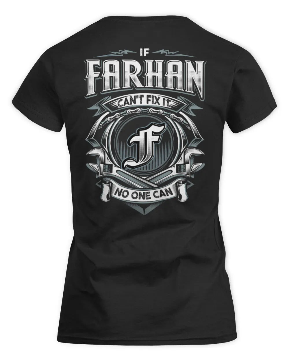 FARHAN AP81-K4-626 - Personalized Ahmed Quote Apparel “If Ahmed Can't Fix It, No One Can” - Women's Standard T-Shirt - Black