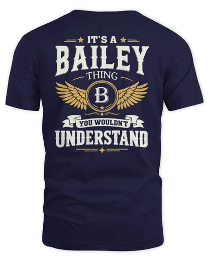 BAILEY KT06-M008 It’s a [NAME] Thing – You Wouldn’t Understand | Personalized Vintage T-Shirt - Unisex Standard T-Shirt - Navy
