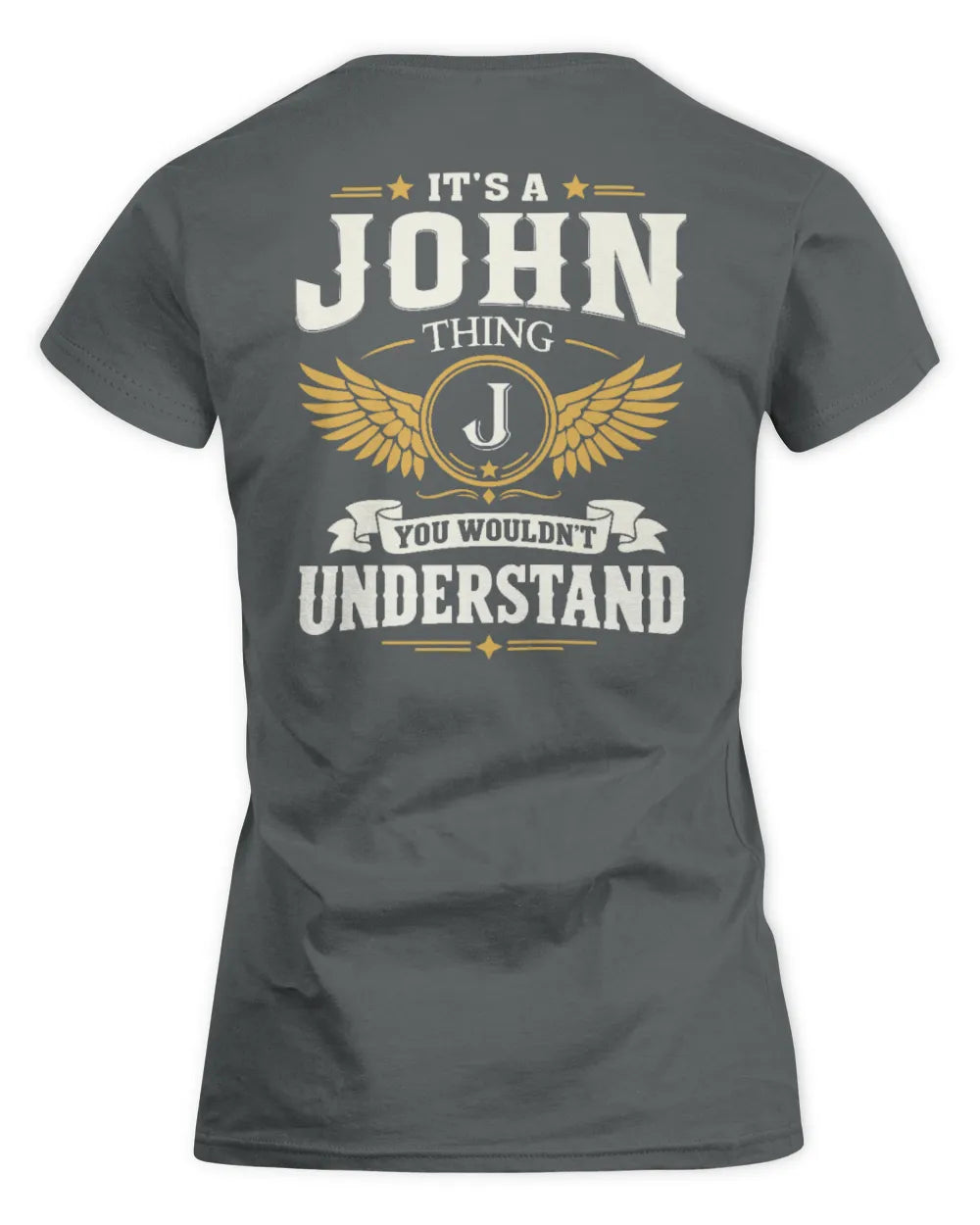 JOHN KT06-M008 It’s a [NAME] Thing – You Wouldn’t Understand | Personalized Vintage T-Shirt - Women's Standard T-Shirt - Charcoal