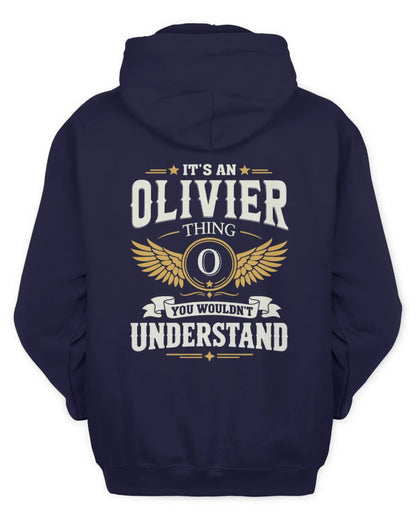 OLIVIER KT06-M008 It’s a [NAME] Thing – You Wouldn’t Understand | Personalized Vintage T-Shirt - Unisex Hoodie - Navy