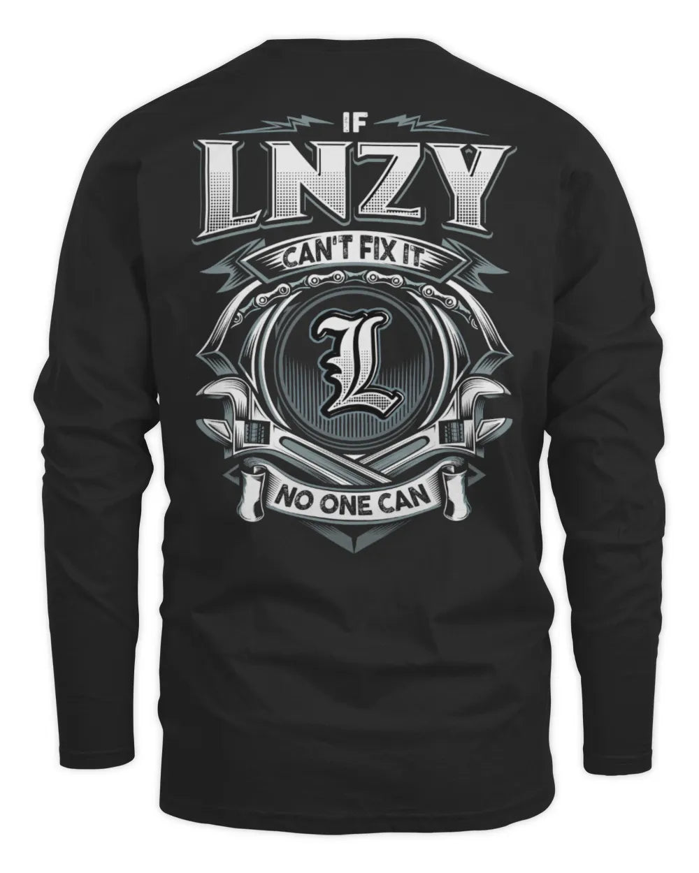 LNZY AP81-K4-626 - Personalized Ahmed Quote Apparel “If Ahmed Can't Fix It, No One Can” - Men's Long Sleeved T-Shirt - Black