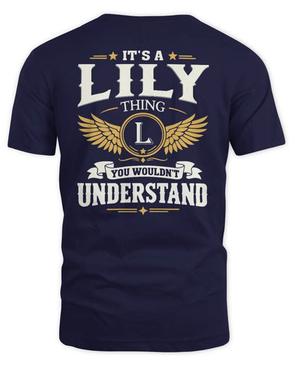 LILY KT06-M008 It’s a [NAME] Thing – You Wouldn’t Understand | Personalized Vintage T-Shirt - Unisex Standard T-Shirt - Navy
