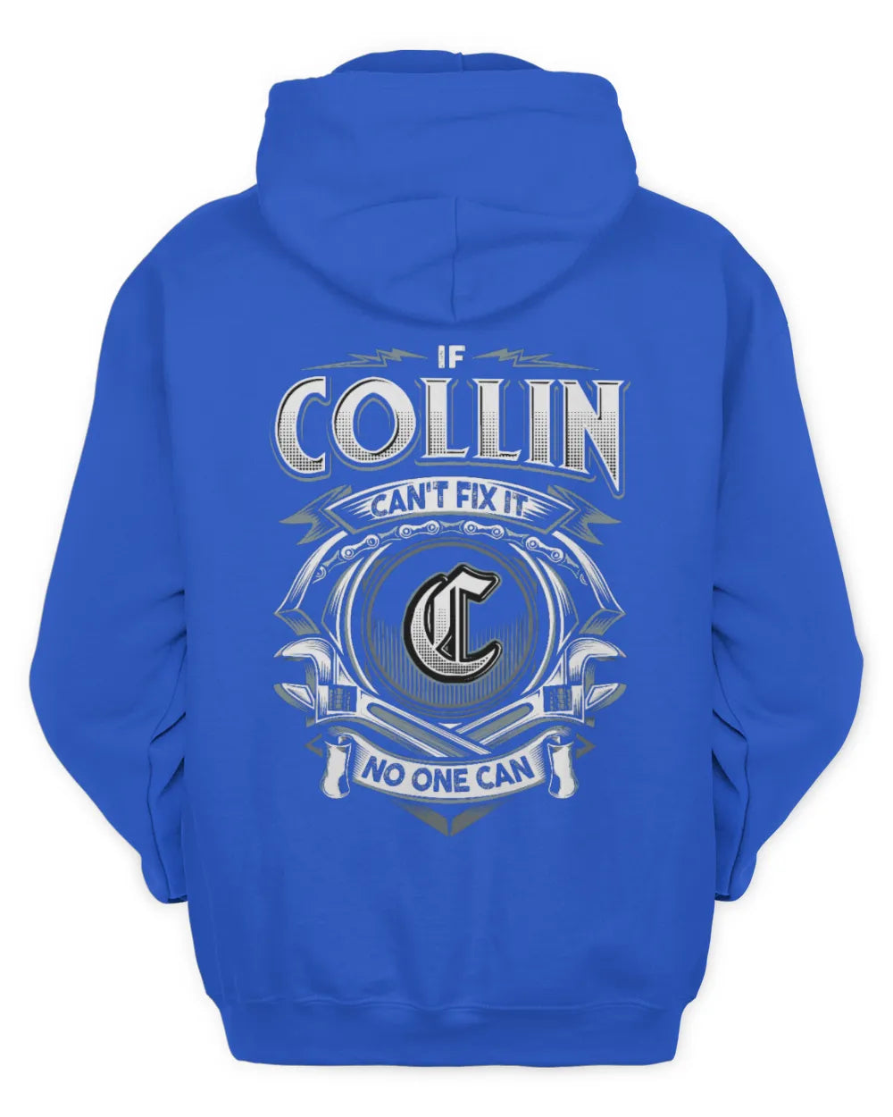 COLLIN AP81-K4-626 - Personalized Ahmed Quote Apparel “If Ahmed Can't Fix It, No One Can” - Unisex Hoodie - Royal