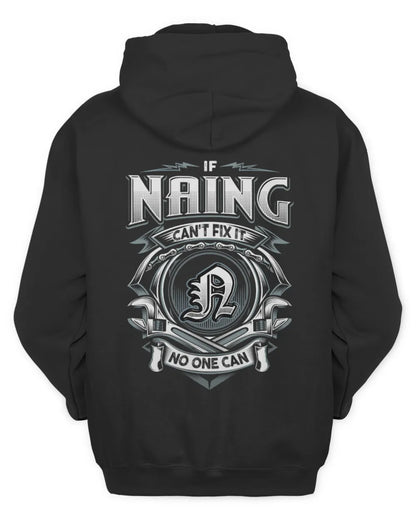 NAING AP81-K4-626 - Personalized Ahmed Quote Apparel “If Ahmed Can't Fix It, No One Can” - Unisex Hoodie - Black