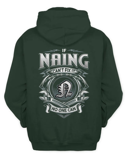 NAING AP81-K4-626 - Personalized Ahmed Quote Apparel “If Ahmed Can't Fix It, No One Can” - Unisex Hoodie - Forest Green