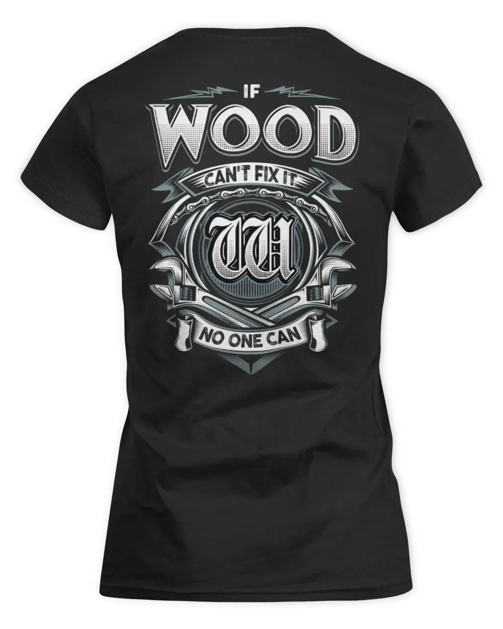 WOOD AP81-K4-626 - Personalized Ahmed Quote Apparel “If Ahmed Can't Fix It, No One Can” - Women's Standard T-Shirt - Black