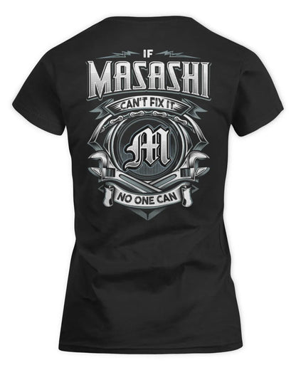 MASASHI AP81-K4-626 - Personalized Ahmed Quote Apparel “If Ahmed Can't Fix It, No One Can” - Women's Standard T-Shirt - Black
